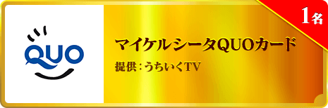 マイケルシータQUOカード